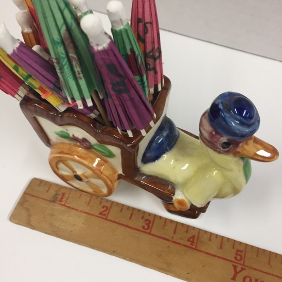 VTG Duck Wagon Planter Japan Retro Decor - Picture 6 of 6